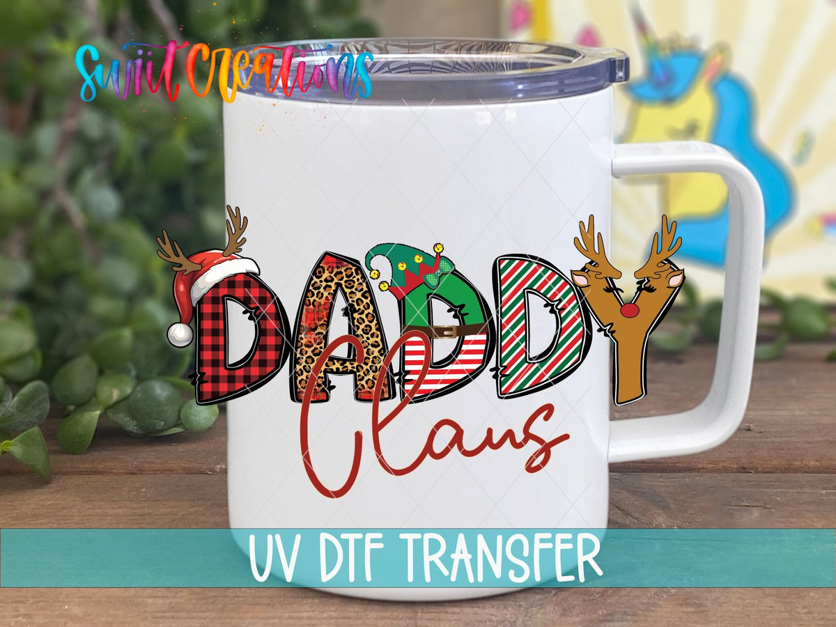 Daddy Claus Christmas UV DTF Cup Decal | UV1222 - Swiit Creations