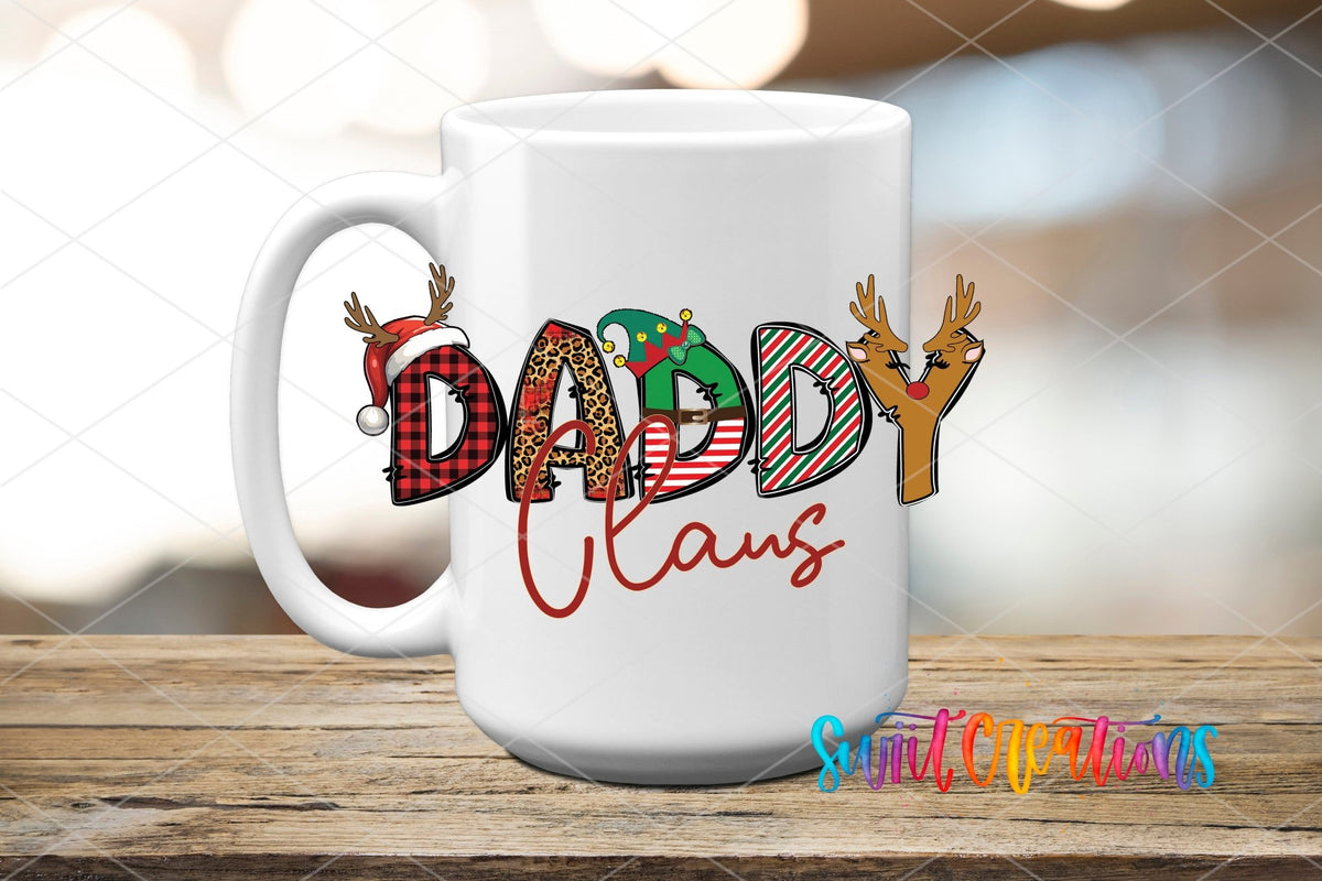 Daddy Claus Christmas UV DTF Cup Decal | UV1222 - Swiit Creations