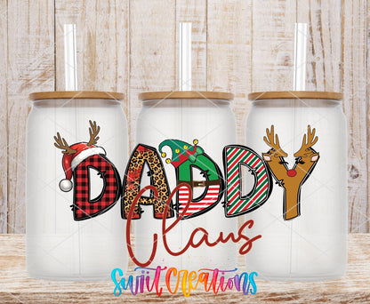 Daddy Claus Christmas UV DTF Cup Decal | UV1222 - Swiit Creations