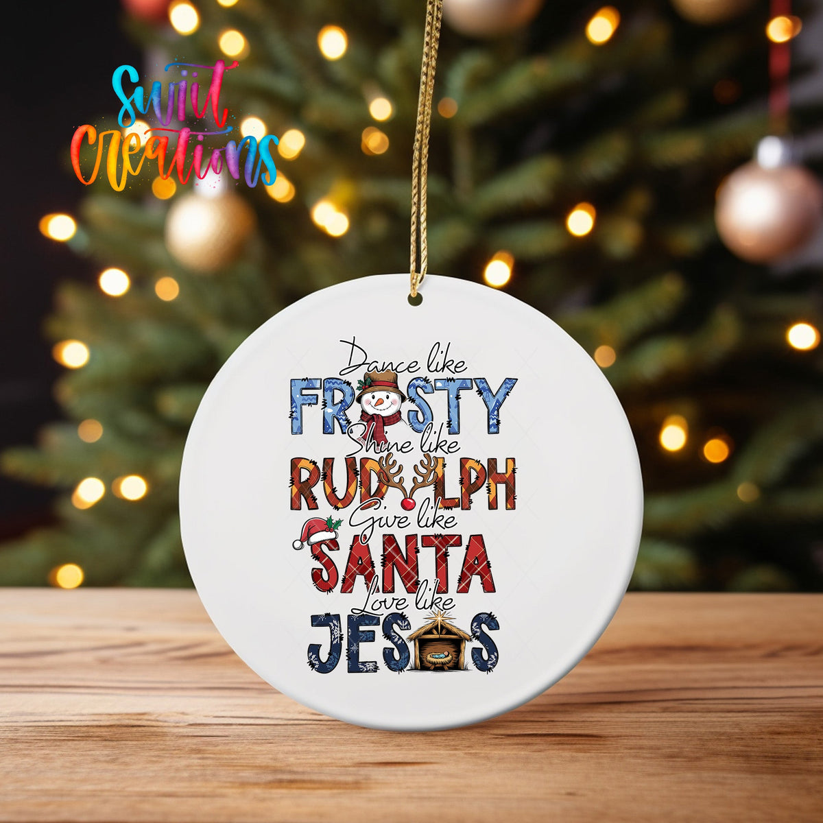 Dance Like Frosty Christmas UV DTF Ornament Transfer | O-1205 - Swiit Creations