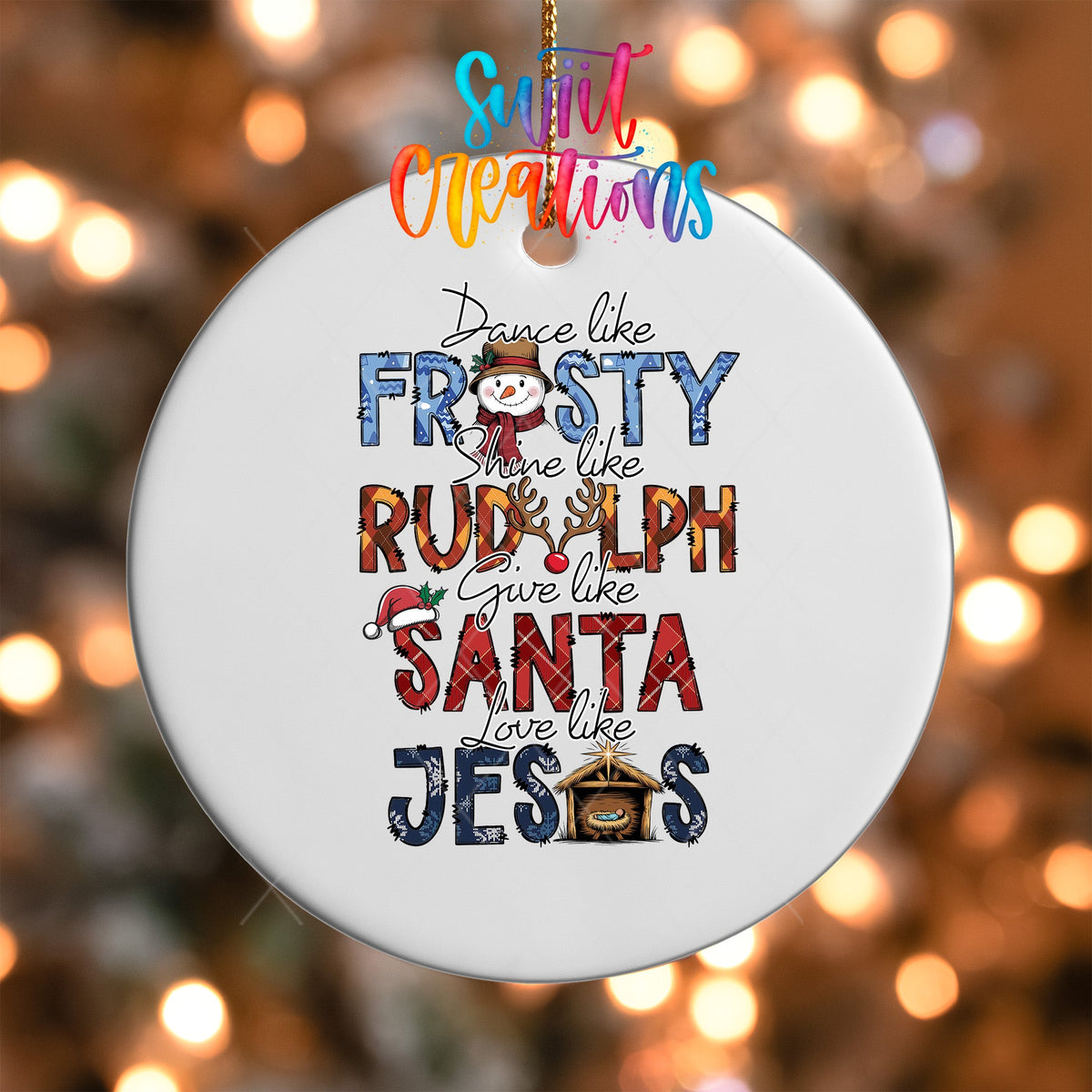 Dance Like Frosty Christmas UV DTF Ornament Transfer | O-1205 - Swiit Creations