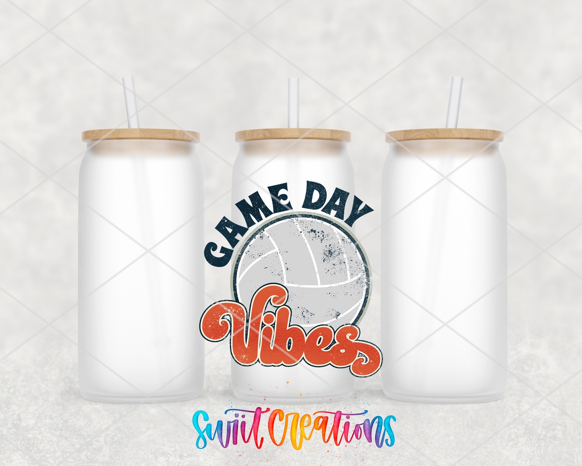 a couple of white cups with straws in them