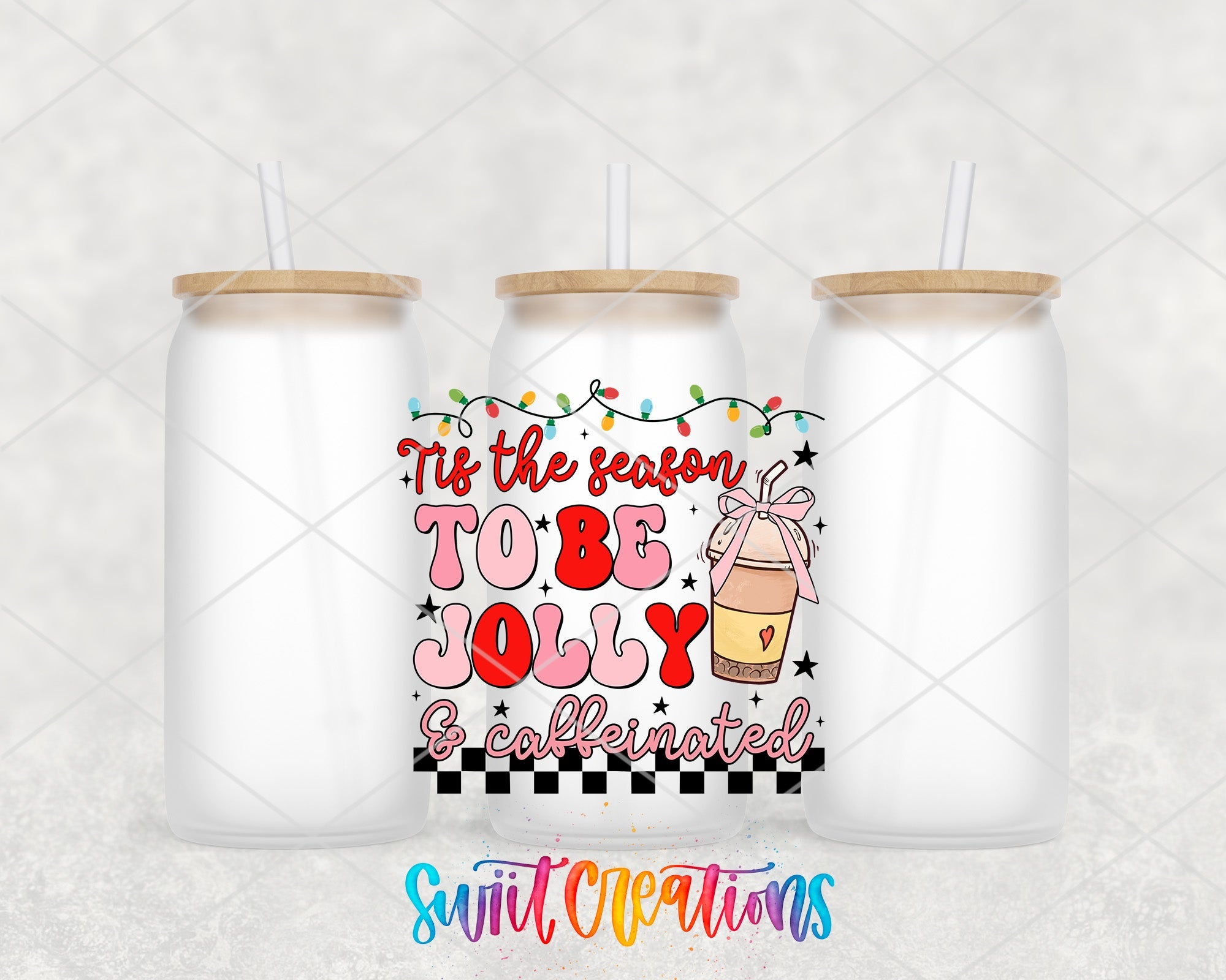 a couple of bottles with straws on top of them