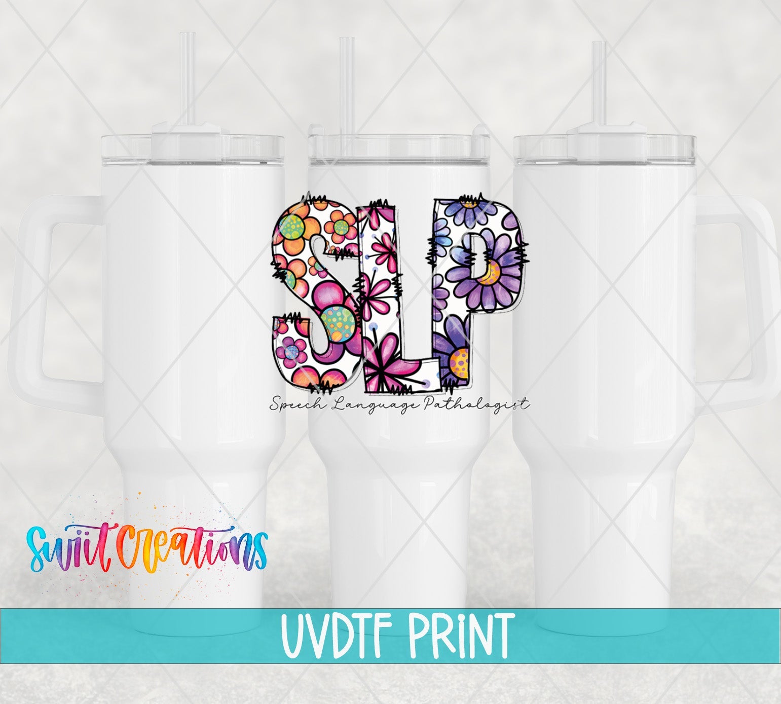 a set of three tumbles with the letter sjf on them