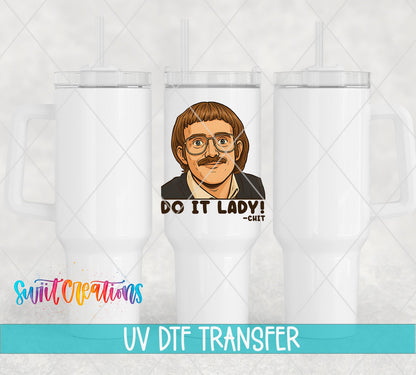 Do It Lady! UV DTF Decal | Funny Retro Humor Decal | UV1537 - Swiit Creations