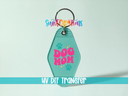 Dog Mom Motel Keychain UV DTF Transfer | Paw Print | Beach Gift For Pet Lovers | MK2104 - Swiit Creations