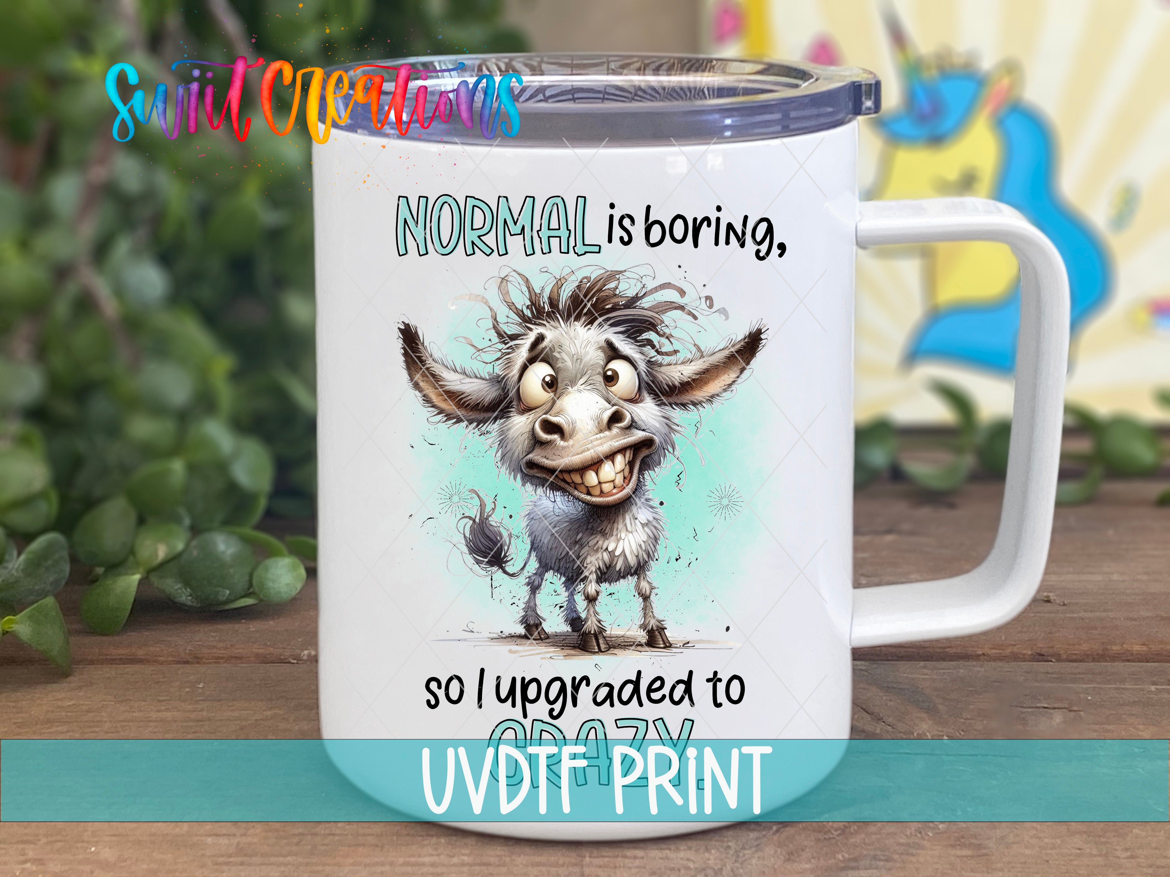 a coffee mug with a picture of a troll on it