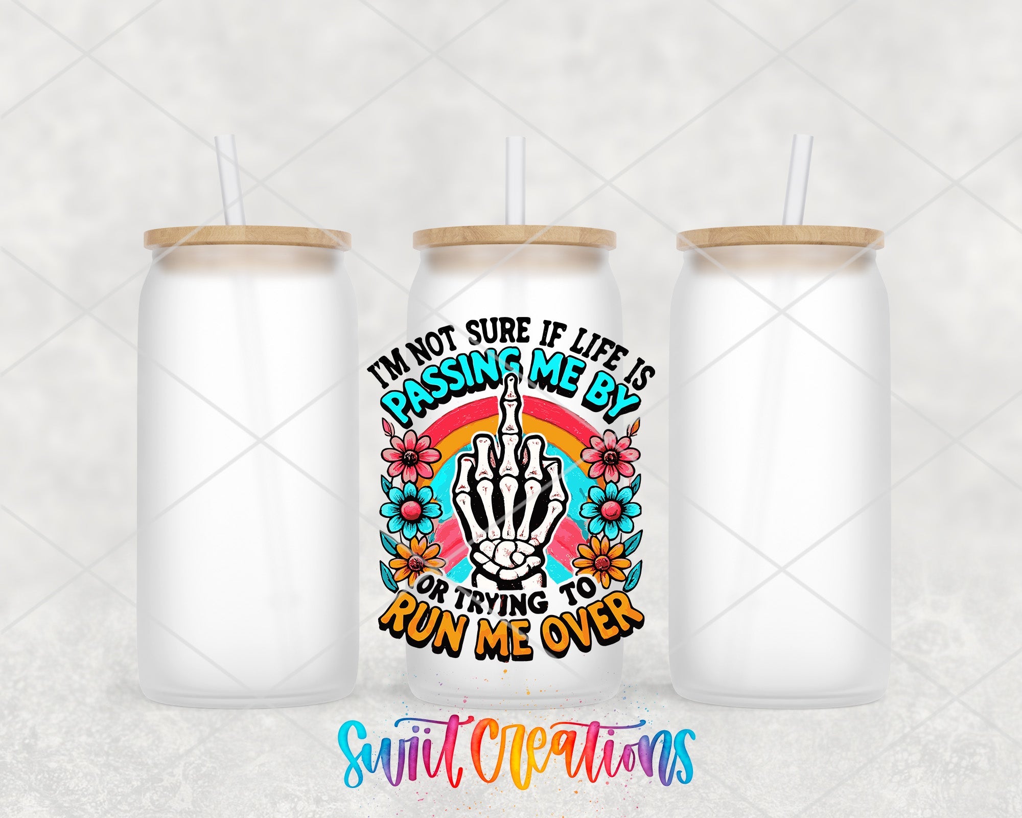 a couple of white cups with straws in them