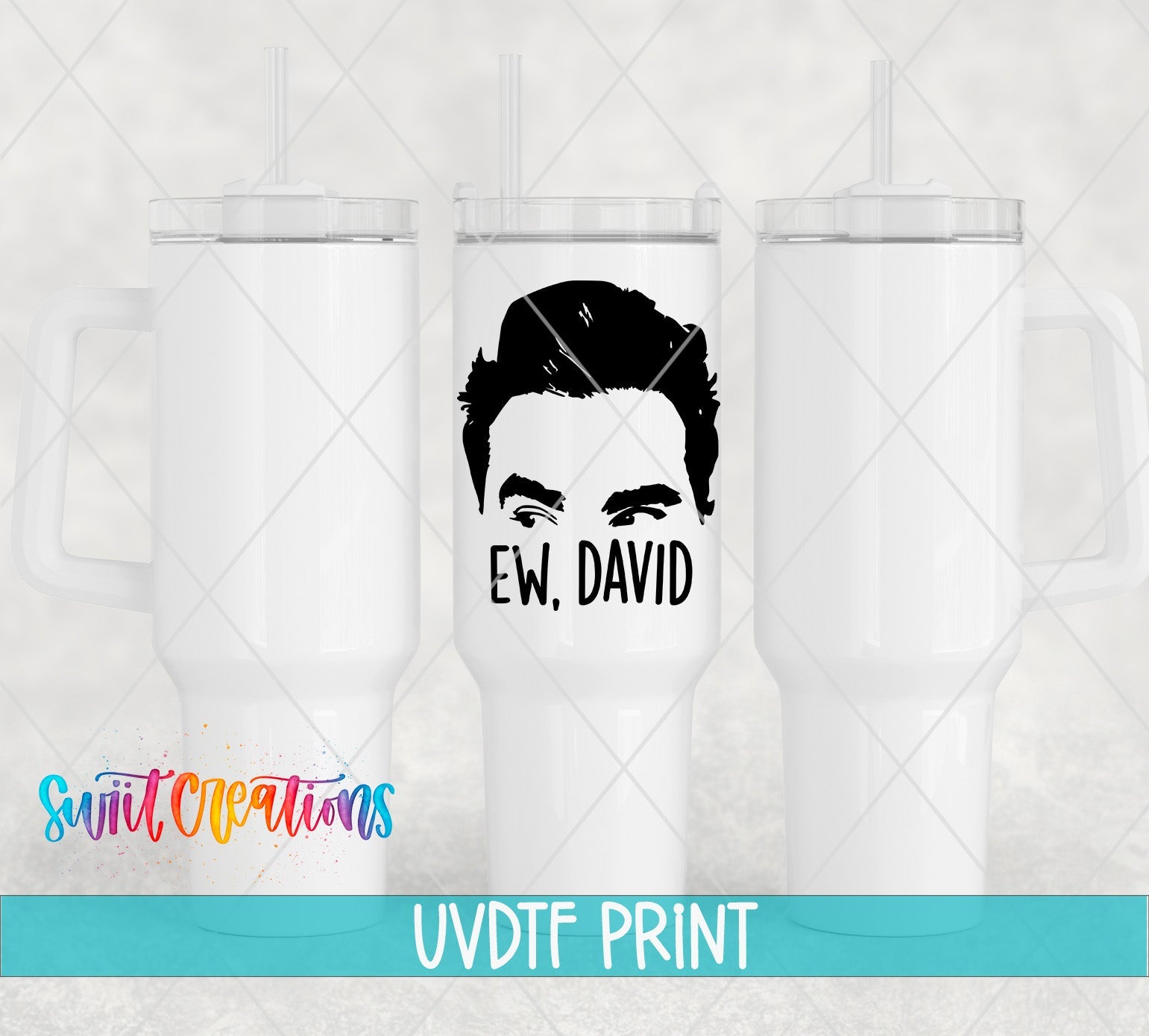 a set of three personalized tumbles with the name of a man