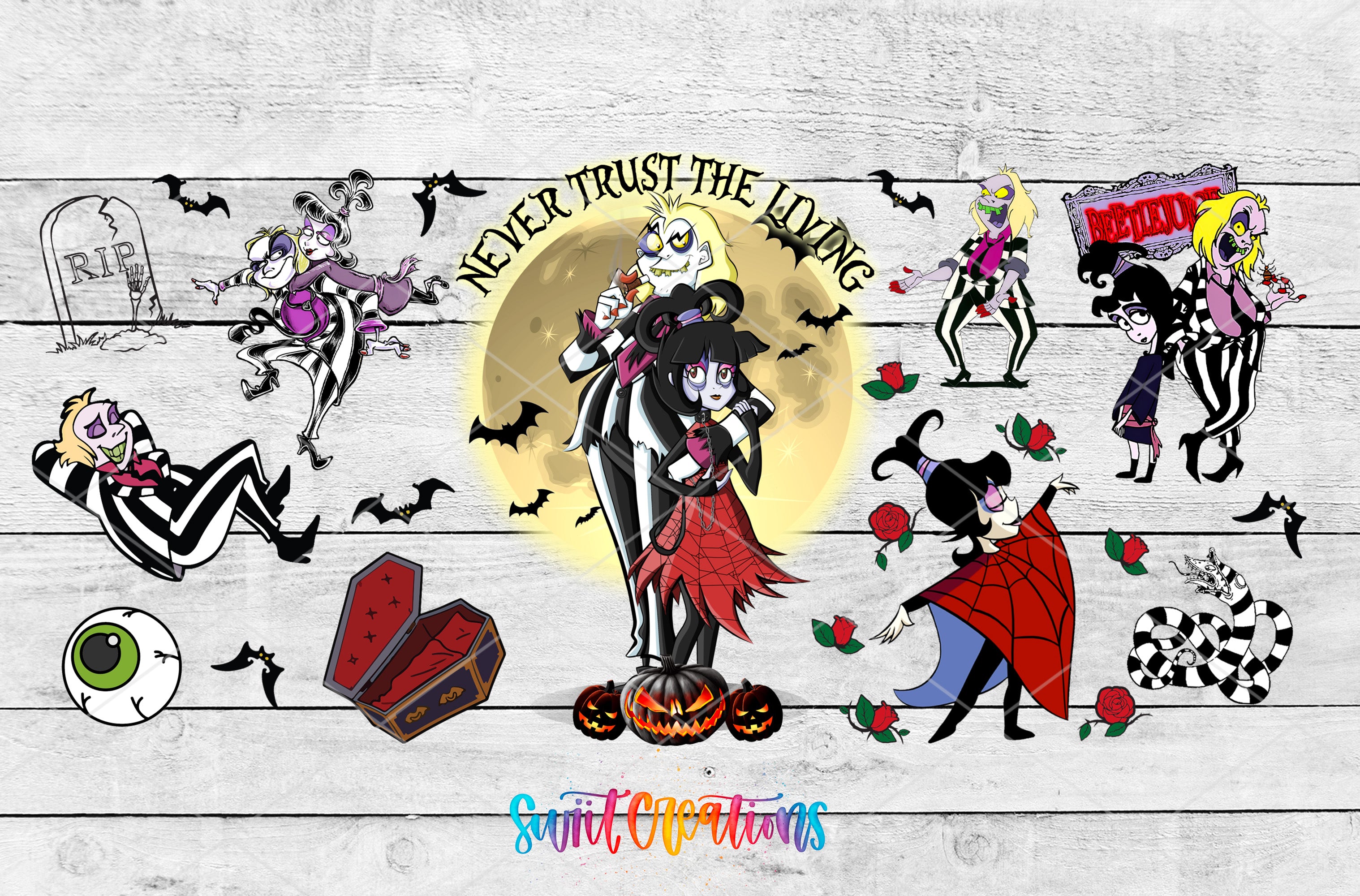 a picture of a group of cartoon characters