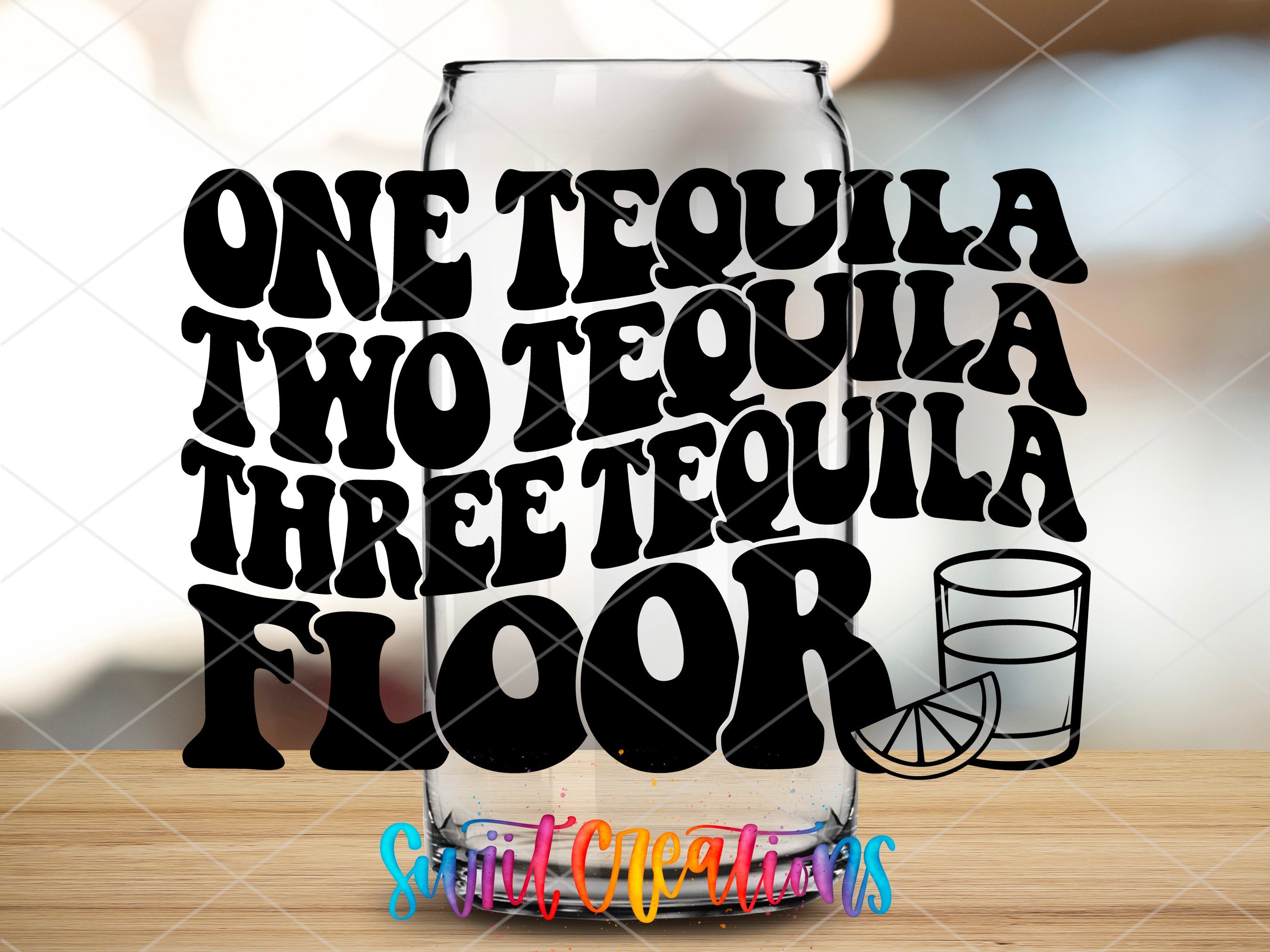 one tequila two tequila three tequila floor decal