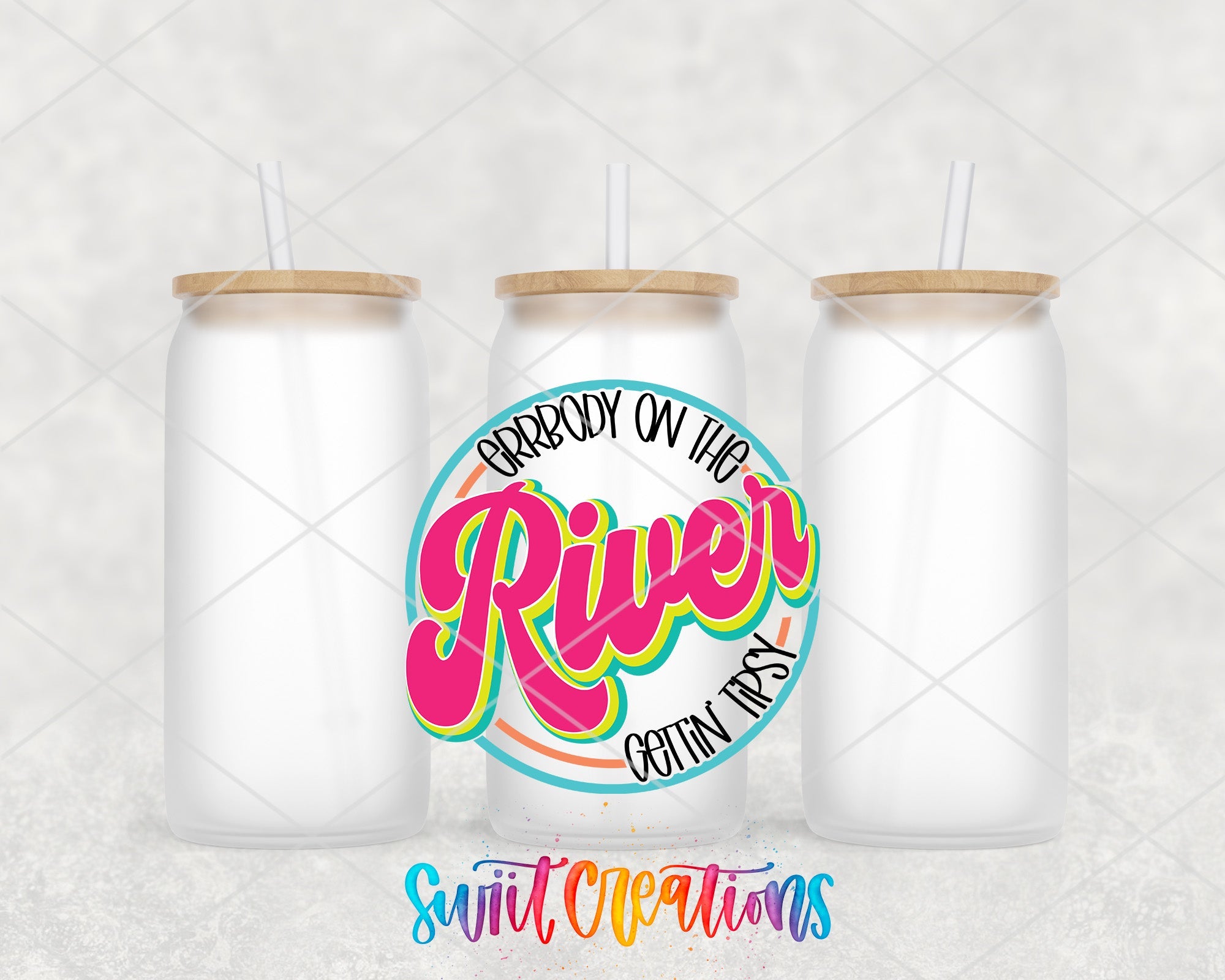 a couple of bottles with straws in them