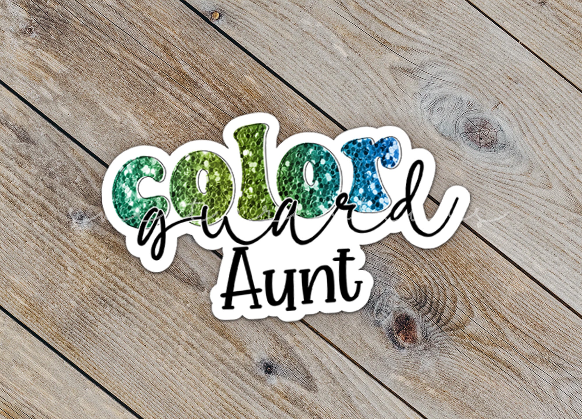 a sticker with the words color and an image of the word color and an
