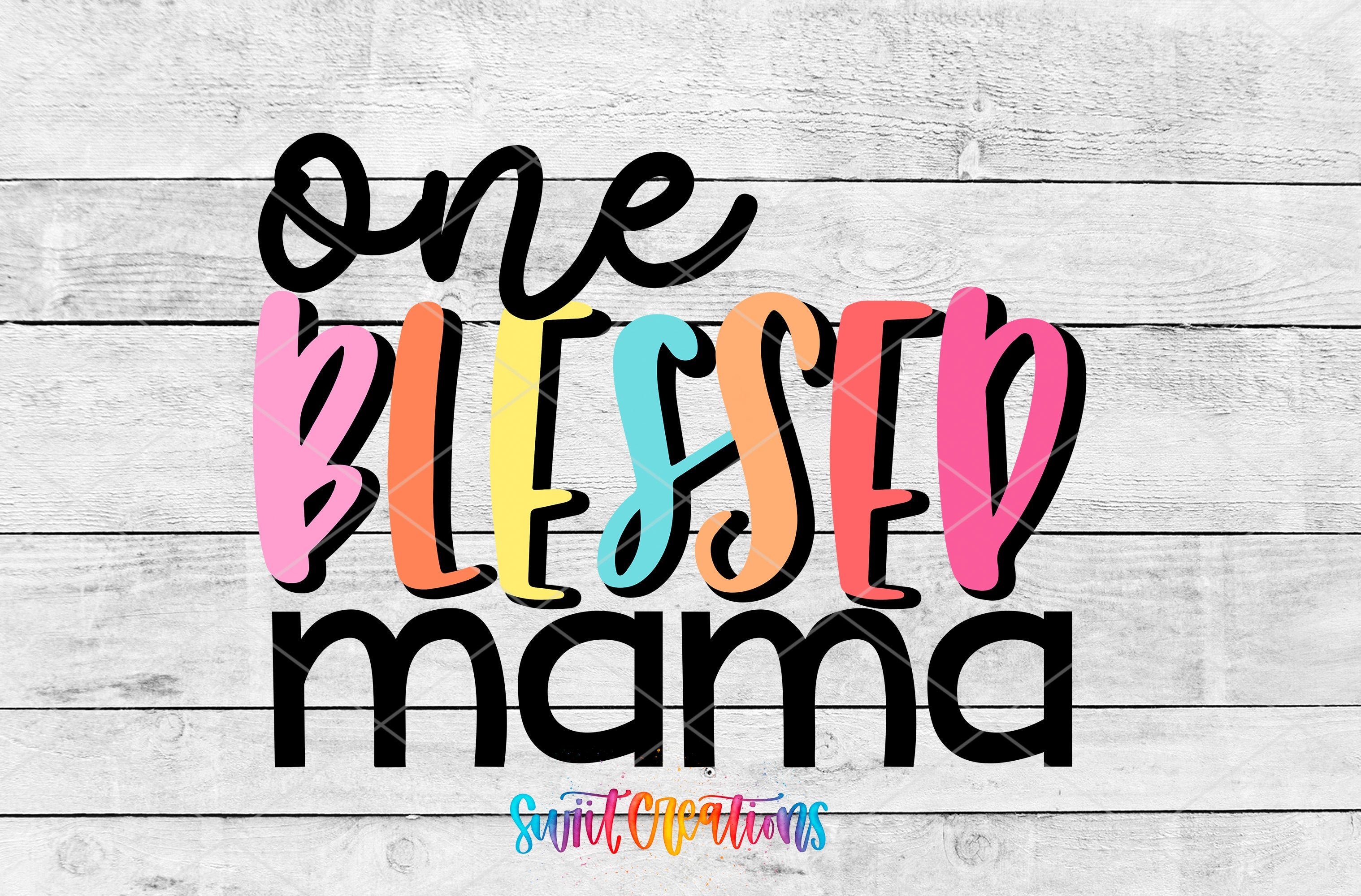 a sign that says, one blessing mama
