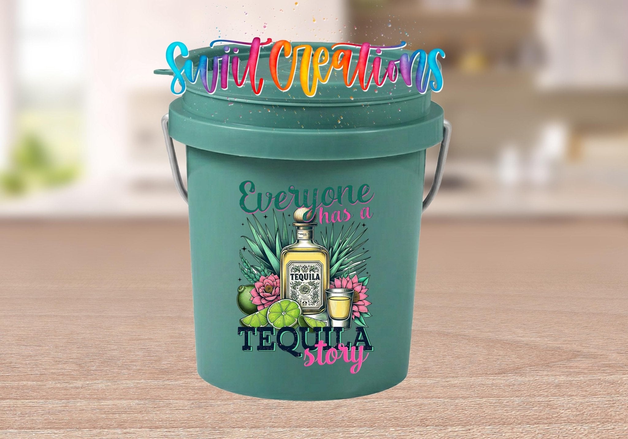 Everyone Has A Tequila Story Mini Bucket UV DTF Transfer | MB2020 - Swiit Creations