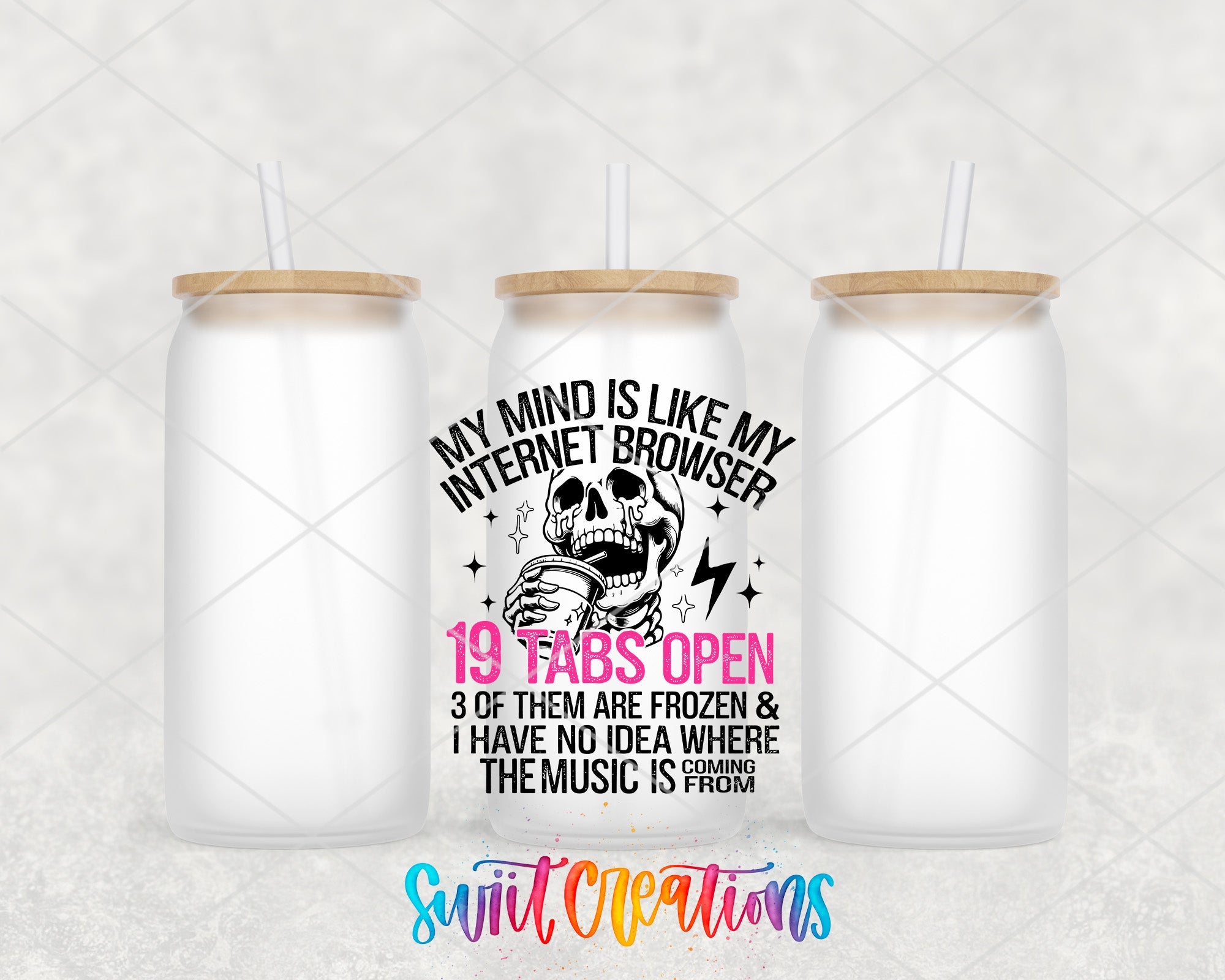 a couple of bottles with straws in them