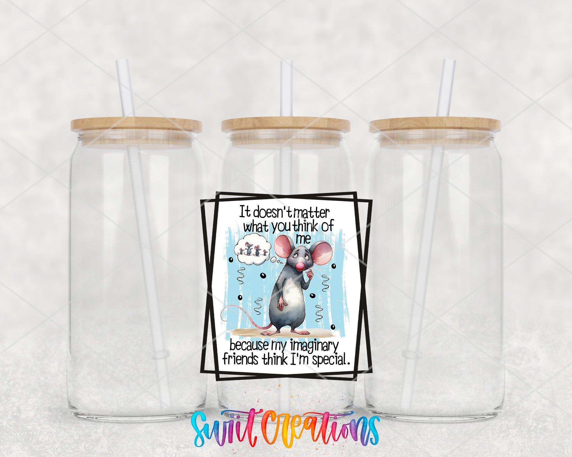 a couple of glass jars with straws in them