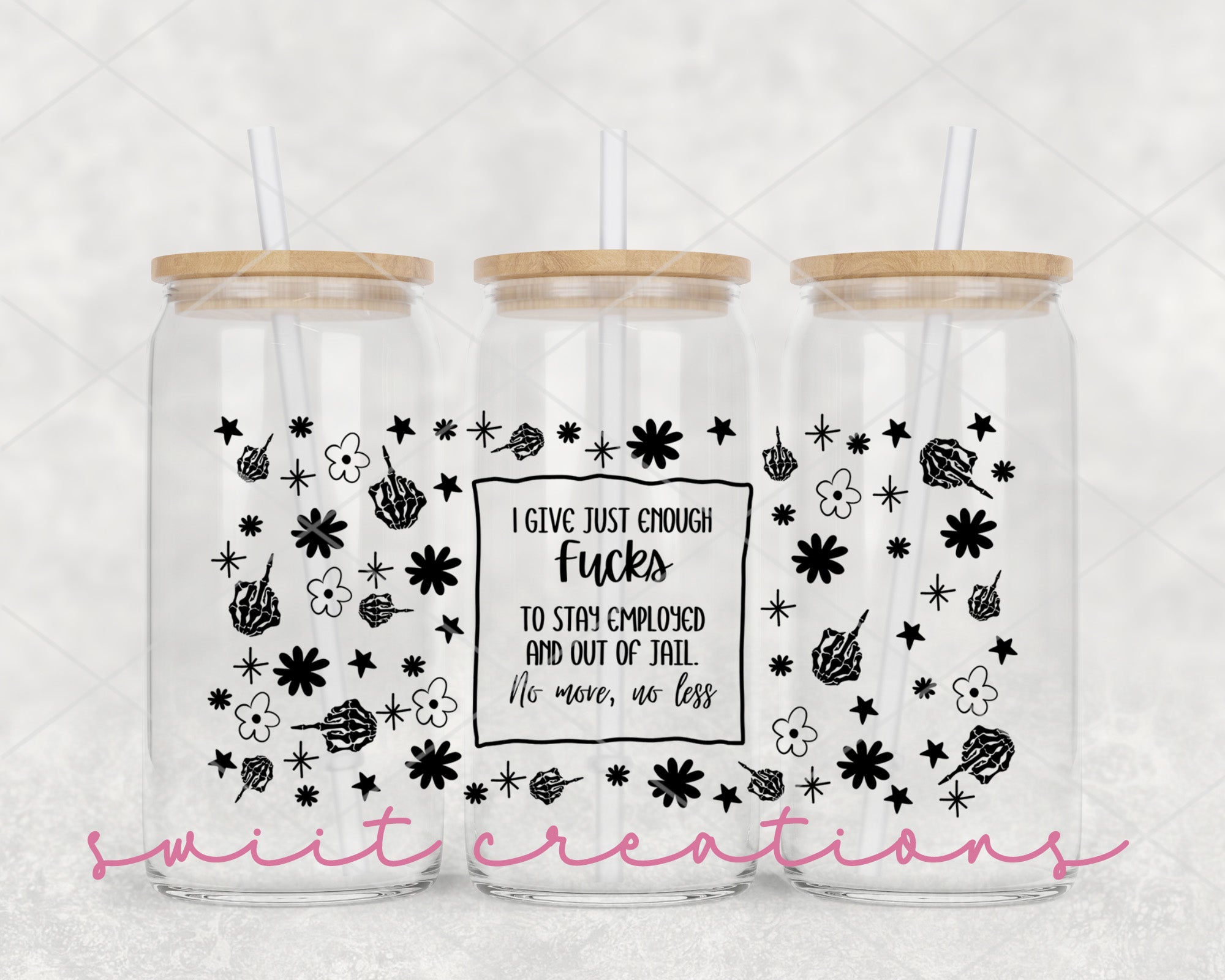 a couple of jars with straw tops on top of a table