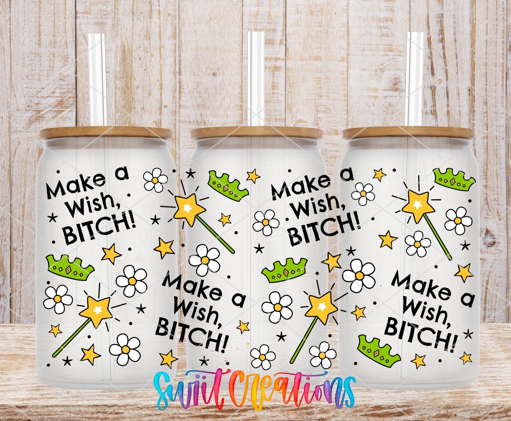 Fairy Wand Make A Wish Sassy UV DTF Transfer Tumbler Wrap | DTF331 - Swiit Creations