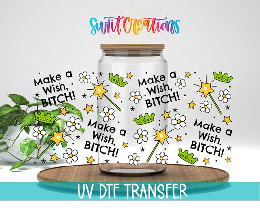 Fairy Wand Make A Wish Sassy UV DTF Transfer Tumbler Wrap | DTF331 - Swiit Creations