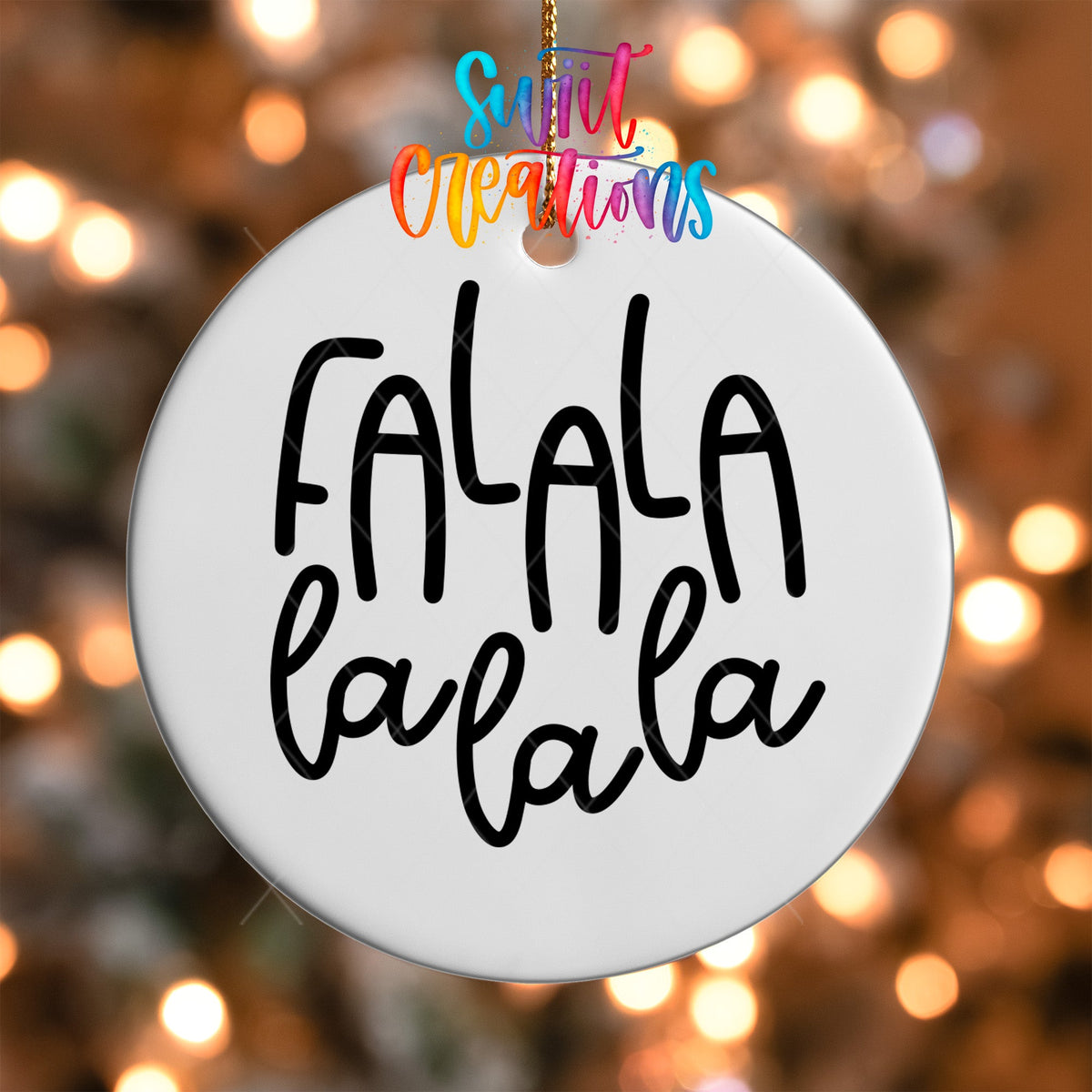FaLaLaLaLa Christmas UV DTF Ornament Transfer | O-010 - Swiit Creations