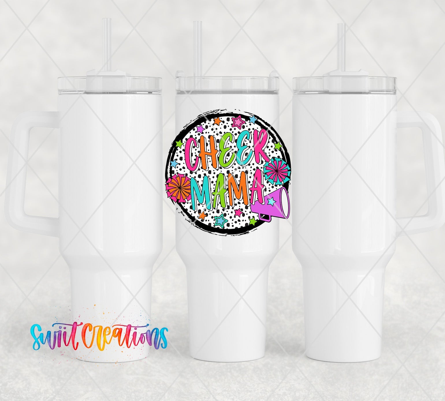 a couple of white coffee mugs sitting next to each other