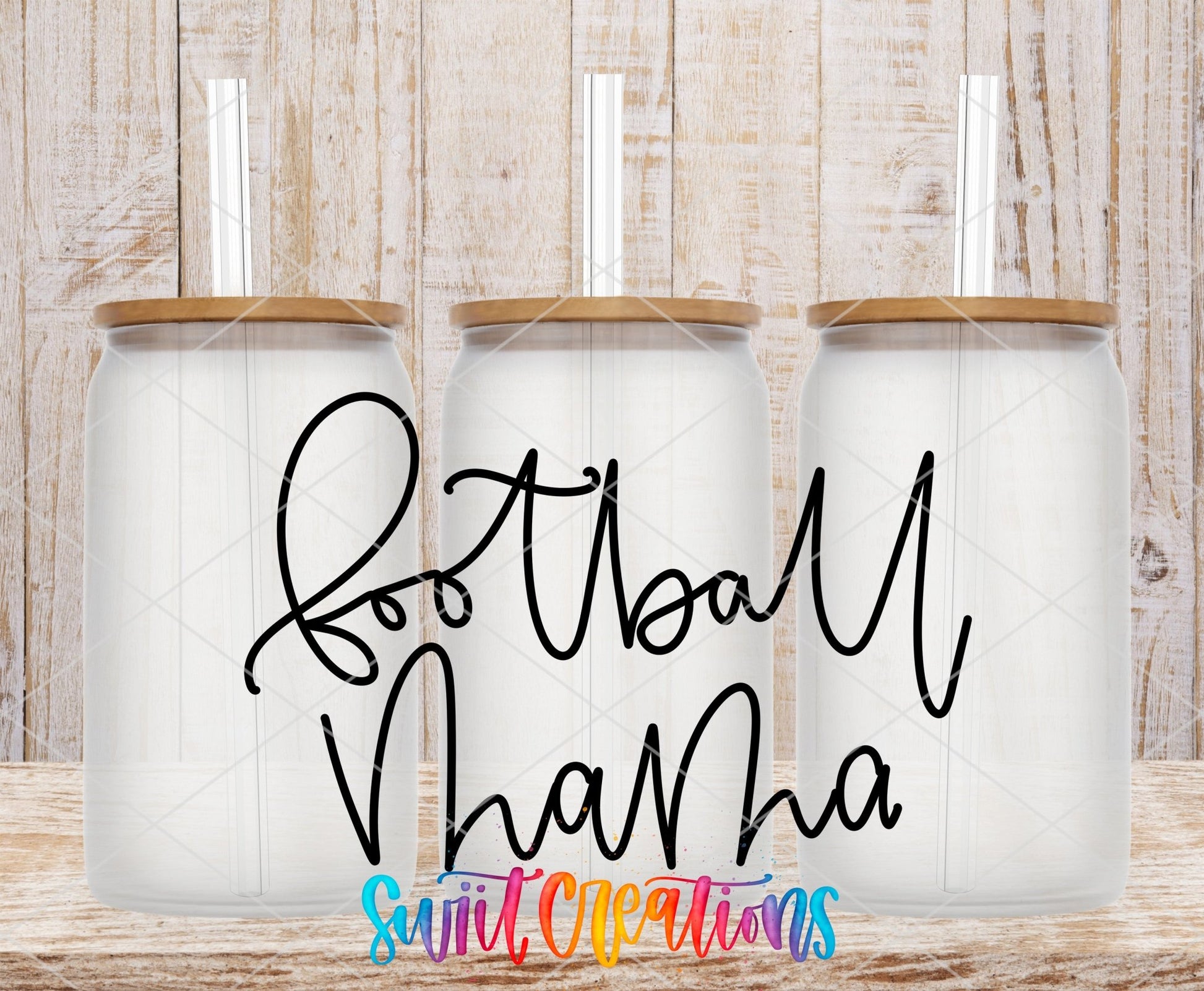 Football Mama UV DTF Decal | Sports Mom Tumbler Decal | UV870 - Swiit Creations