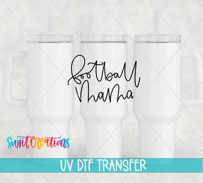 Football Mama UV DTF Decal | Sports Mom Tumbler Decal | UV870 - Swiit Creations
