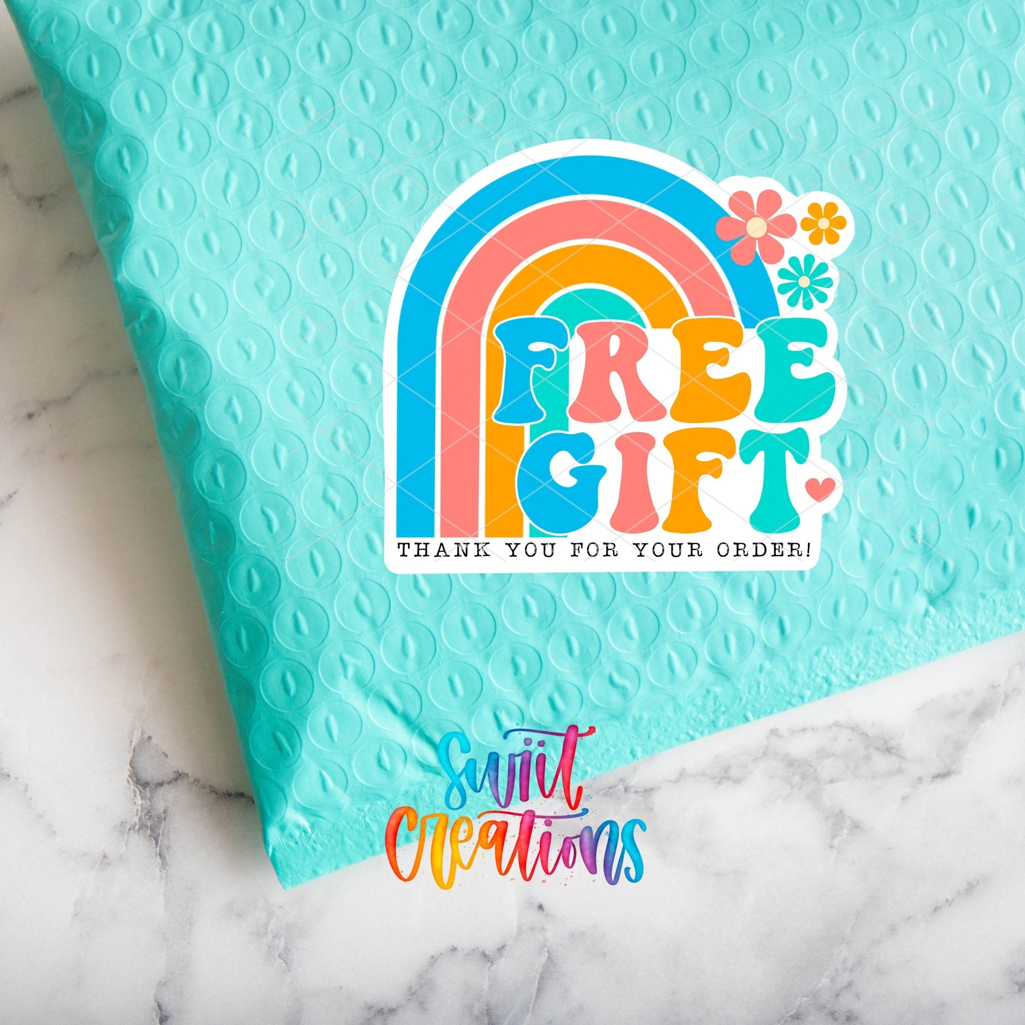 Free Gift Thank You Sticker | SB67 - Swiit Creations