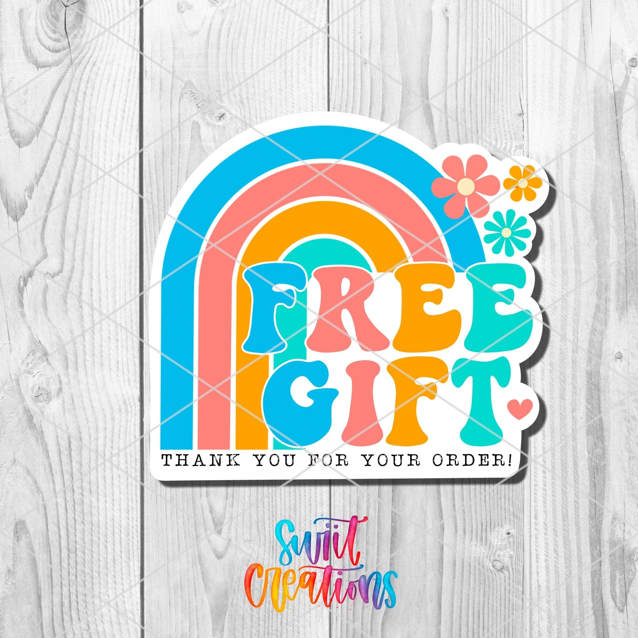 Free Gift Thank You Sticker | SB67 - Swiit Creations
