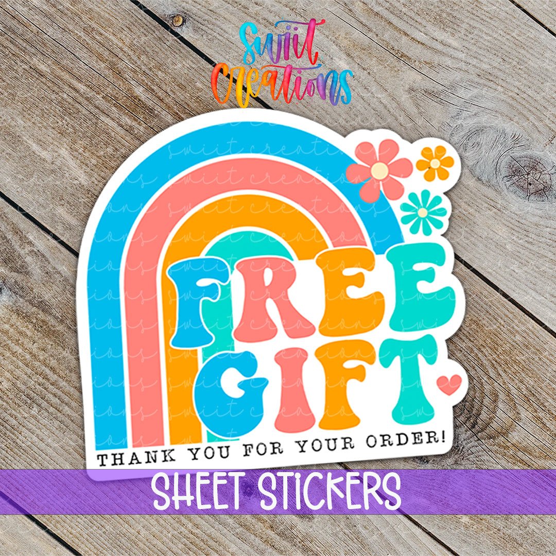 Free Gift Thank You Sticker | SB67 - Swiit Creations