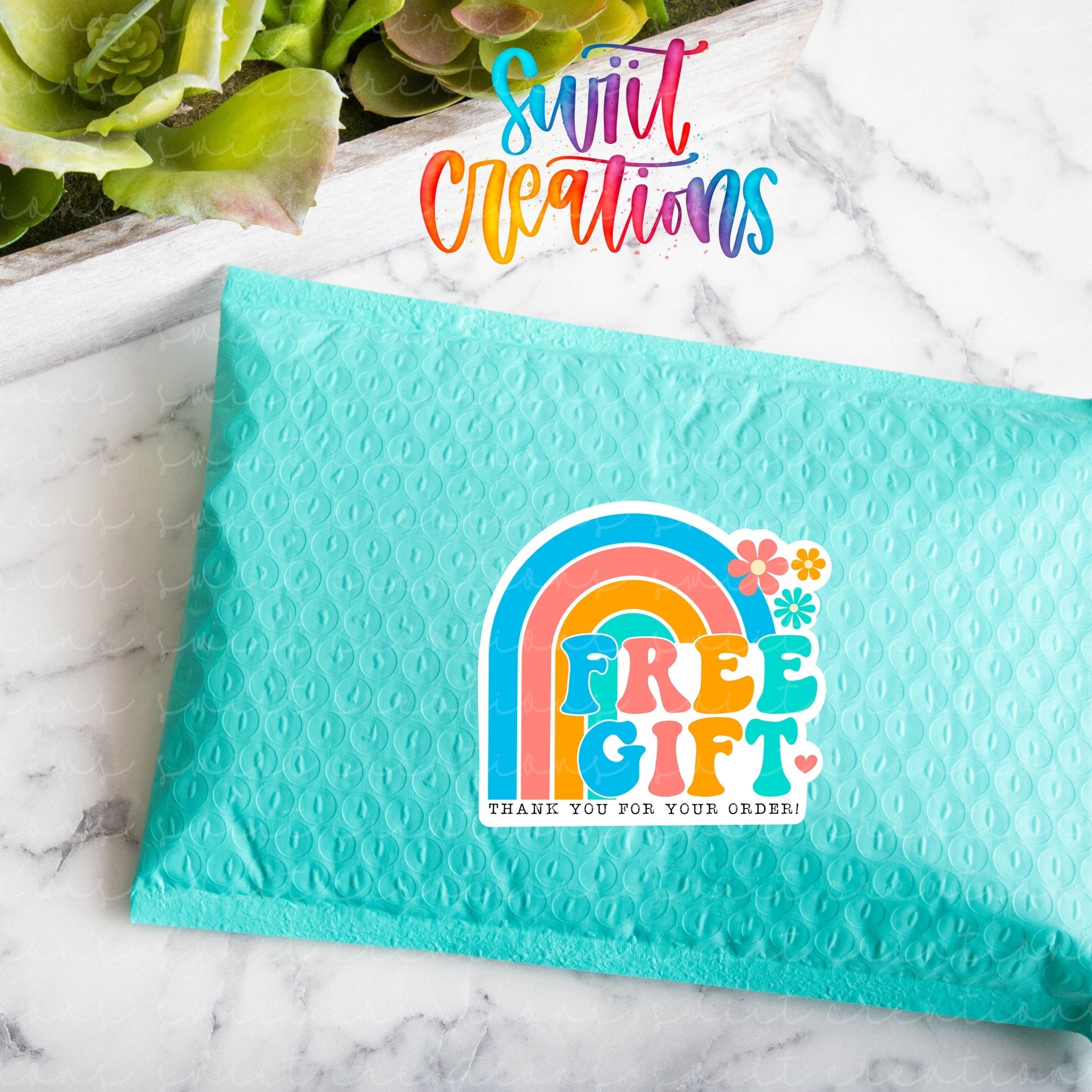 Free Gift Thank You Sticker | SB67 - Swiit Creations