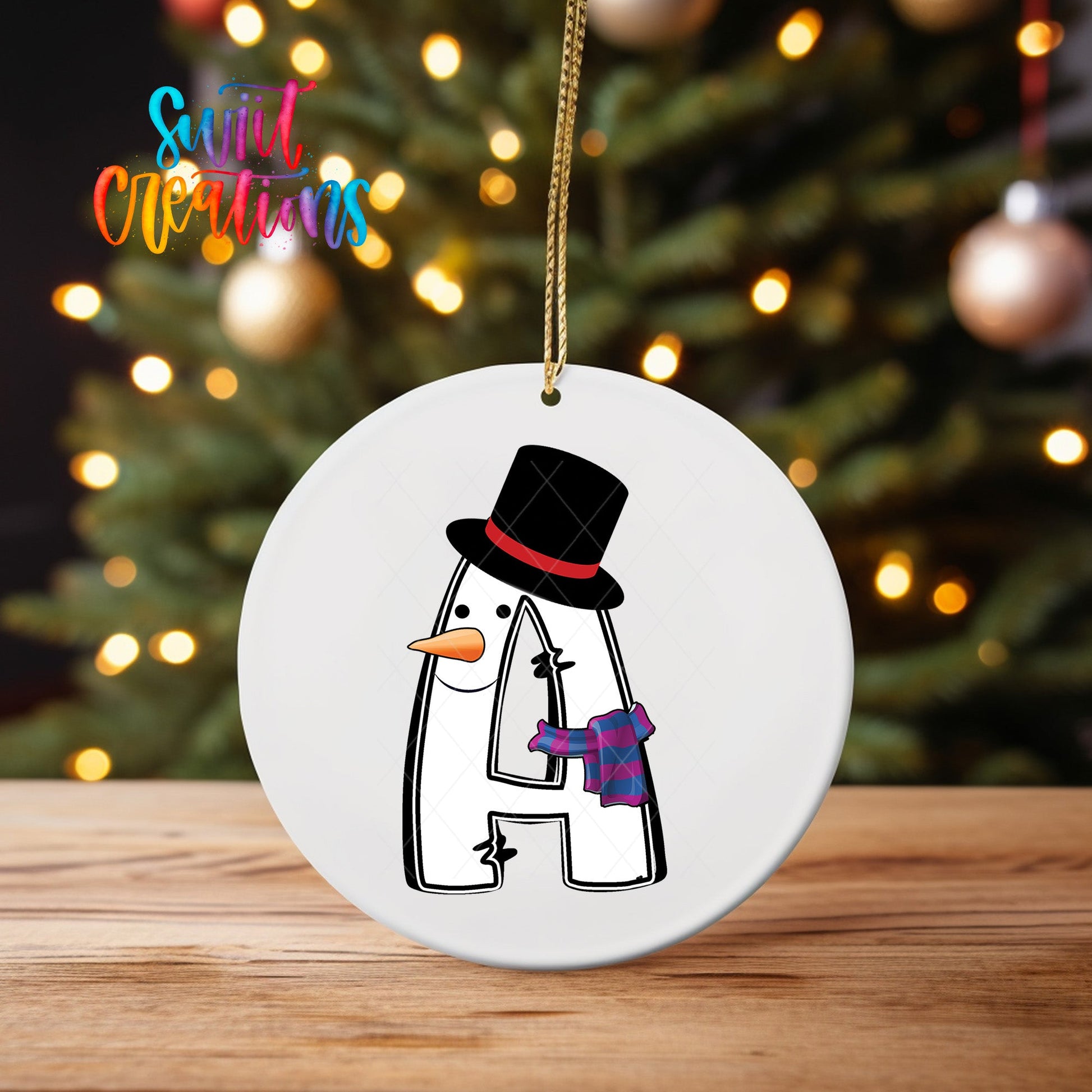 Frosty Personalized Christmas Ornament CFO05 - Swiit Creations