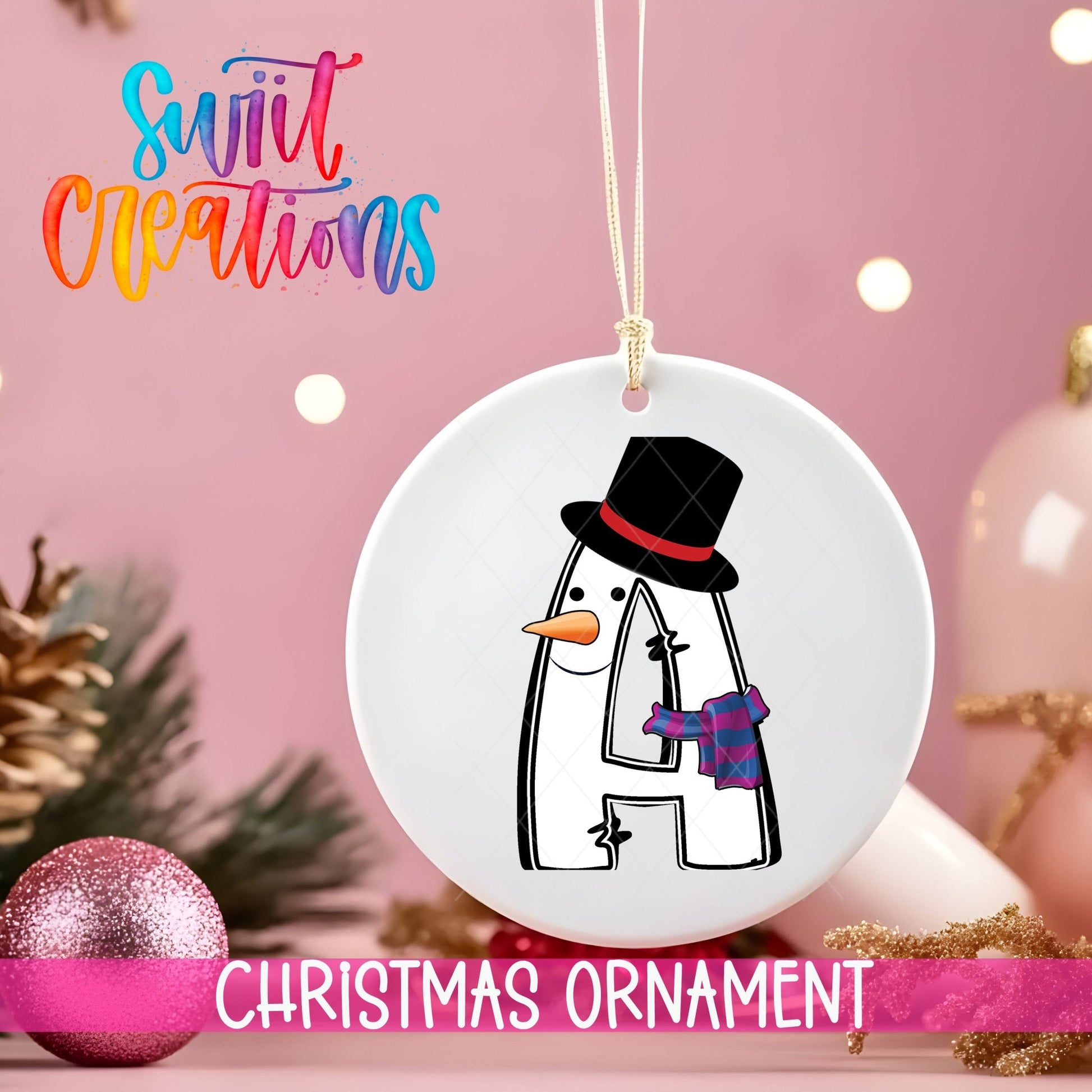 Frosty Personalized Christmas Ornament CFO05 - Swiit Creations