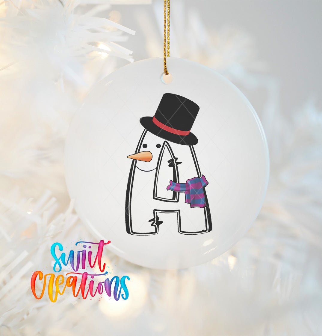 Frosty Personalized Christmas Ornament CFO05 - Swiit Creations
