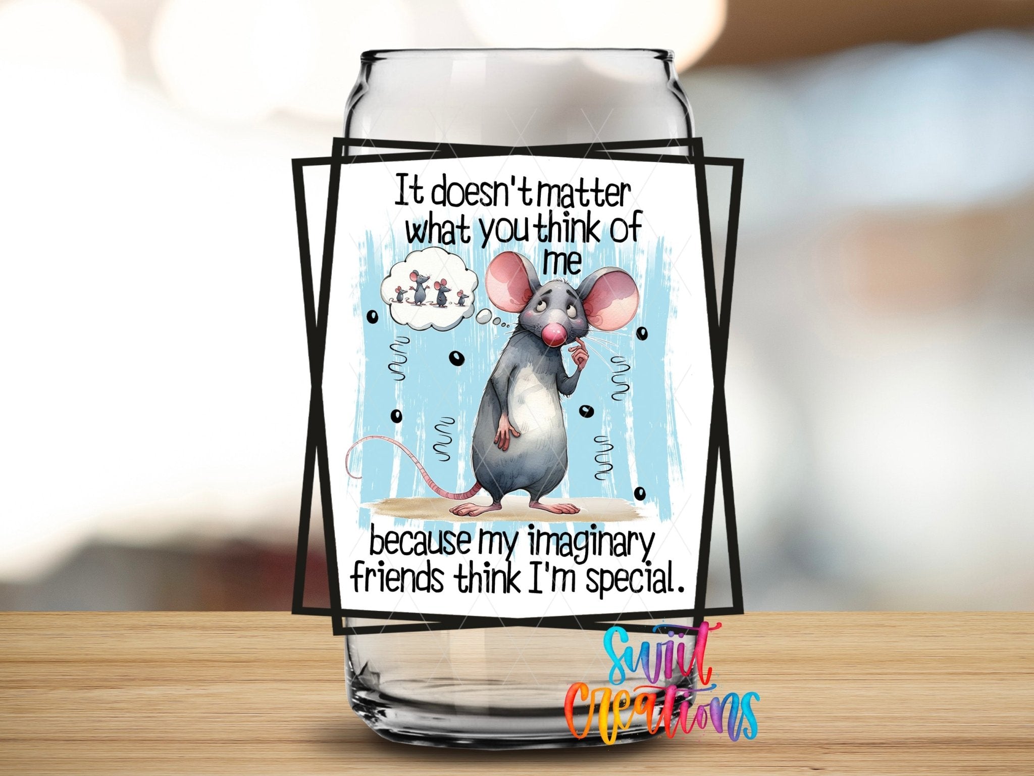Funny Special Mouse UV DTF Cup Decal | UV854 - Swiit Creations