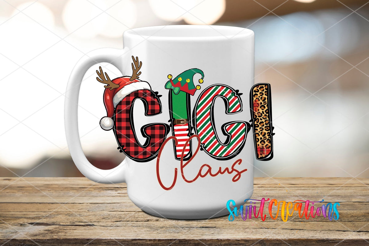 Gigi Claus Christmas UV DTF Cup Decal | UV1223 - Swiit Creations