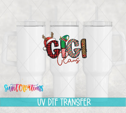 Gigi Claus Christmas UV DTF Cup Decal | UV1223 - Swiit Creations
