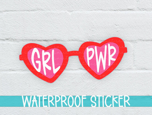 Girl Power Sunglasses Sticker SS819 - Swiit Creations