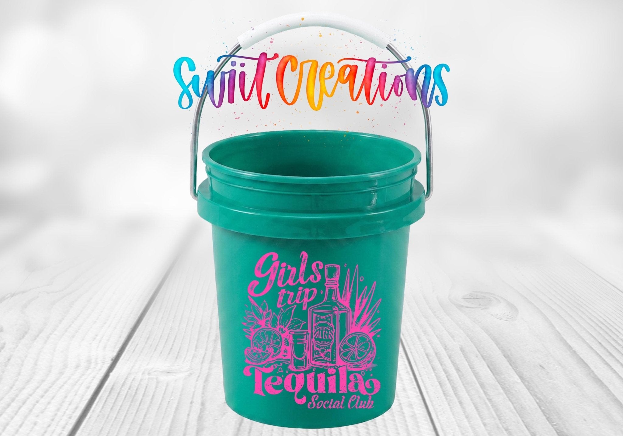 Girls Trip Tequila Social Club Mini Bucket UV DTF Transfer | MB1556 - Swiit Creations