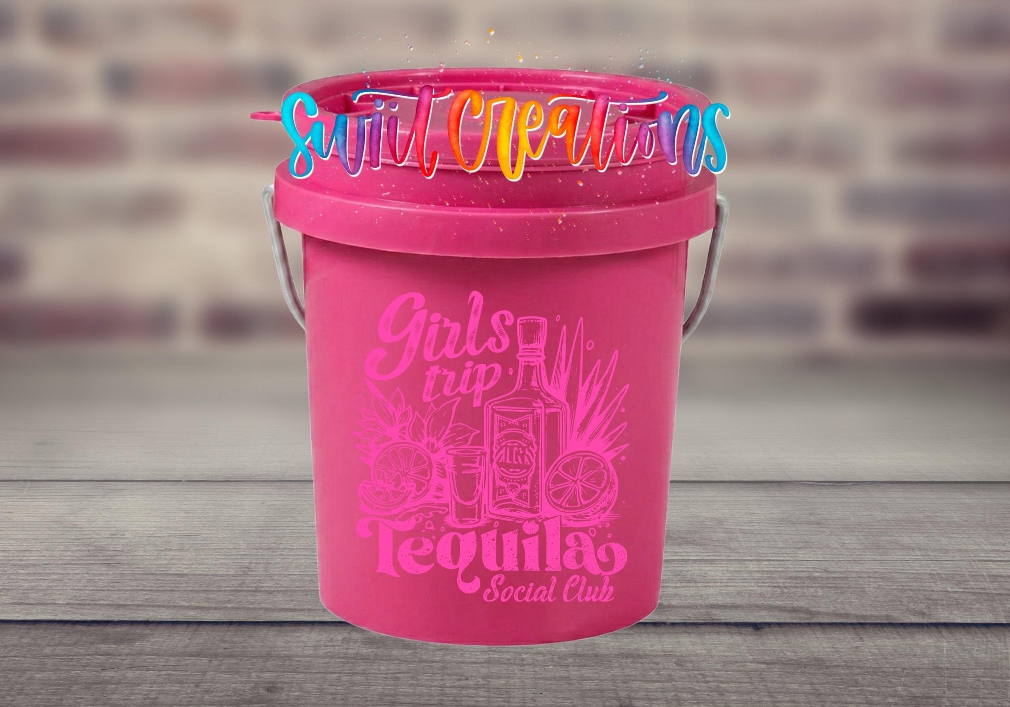 Girls Trip Tequila Social Club Mini Bucket UV DTF Transfer | MB1556 - Swiit Creations
