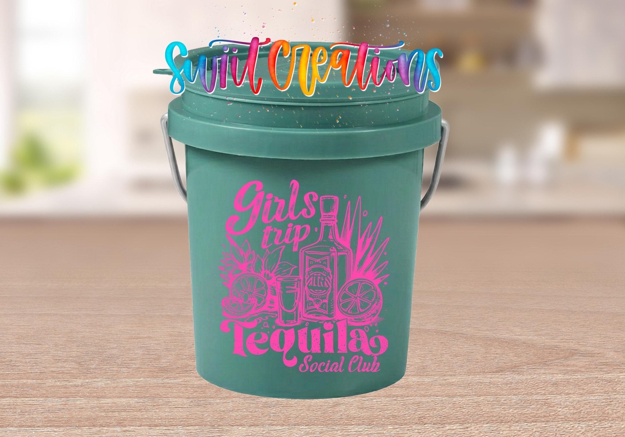 Girls Trip Tequila Social Club Mini Bucket UV DTF Transfer | MB1556 - Swiit Creations
