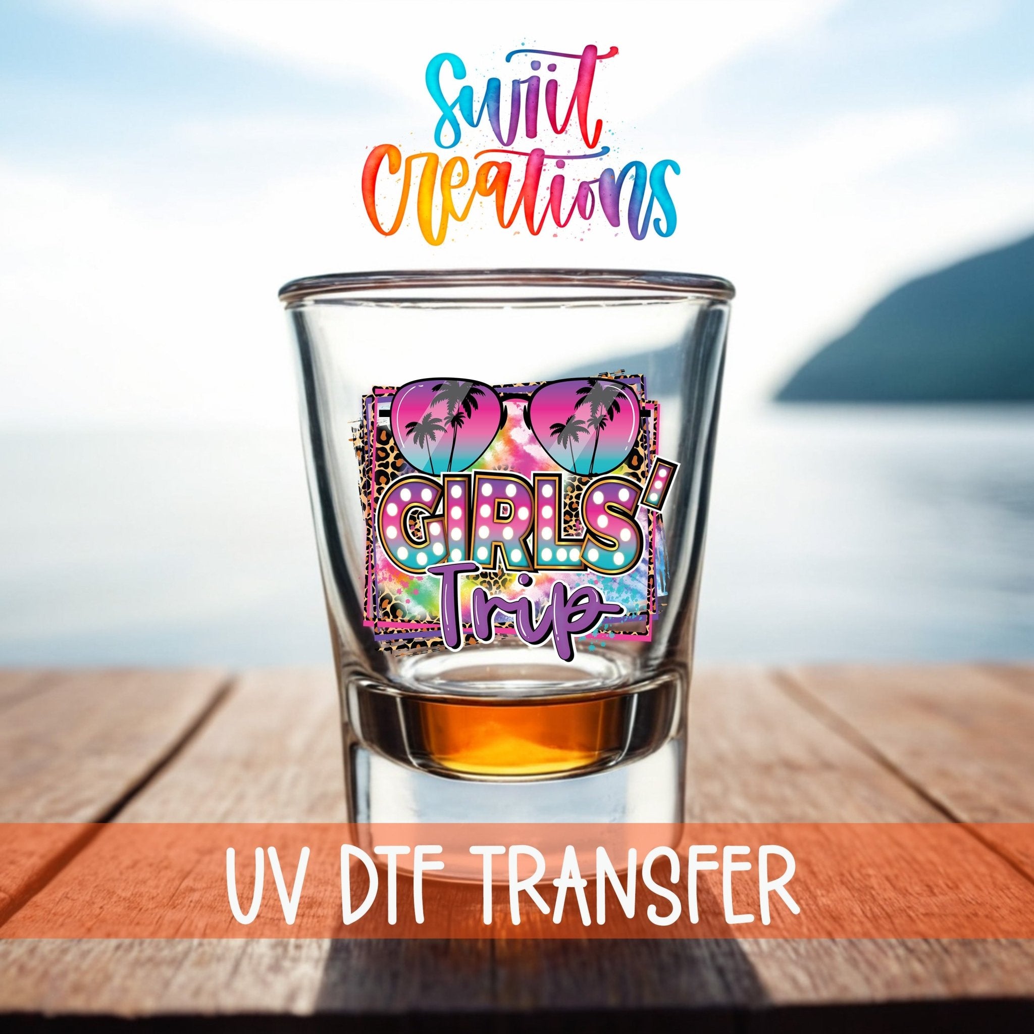 Girls Trip UV DTF Shot Glass Transfer | SG883 - Swiit Creations