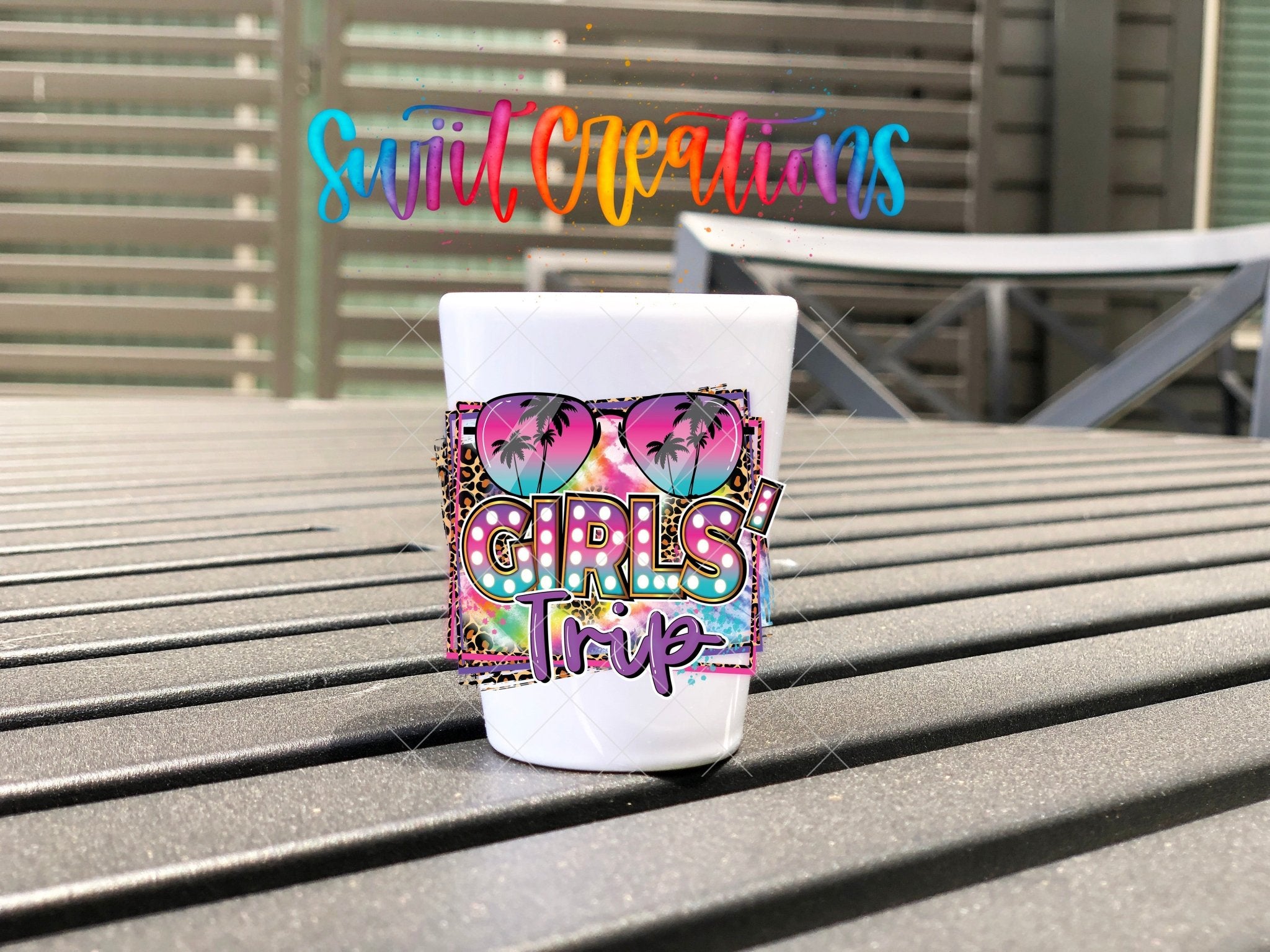 Girls Trip UV DTF Shot Glass Transfer | SG883 - Swiit Creations
