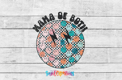Mama of Both artwork detail for the finished 16 oz tumbler