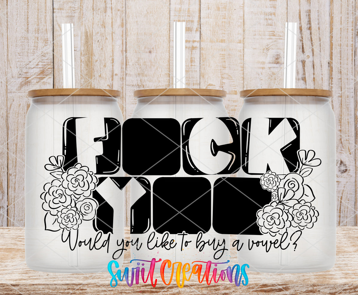 Would You Like to Buy a Vowel frosted glass tumbler mockup with bamboo lids and straws