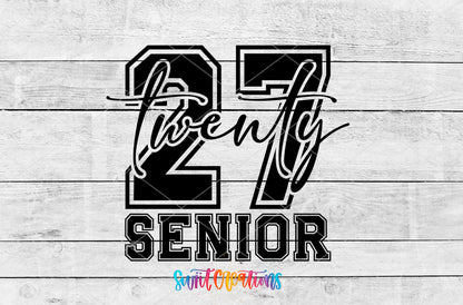 2027 Senior artwork detail for the finished 16 oz tumbler