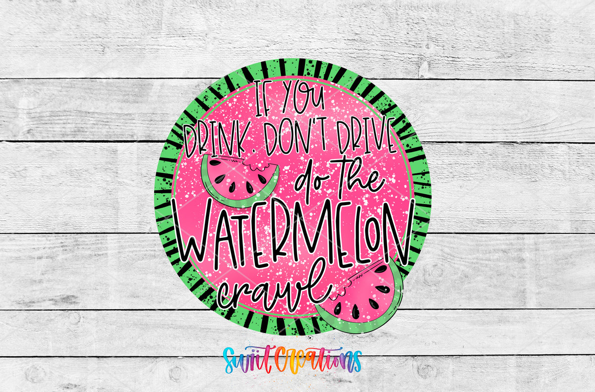 Watermelon Crawl artwork detail for the finished 16 oz tumbler