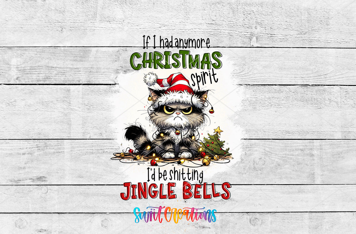 Christmas Spirit Jingle Bells artwork detail for the finished 16 oz tumbler