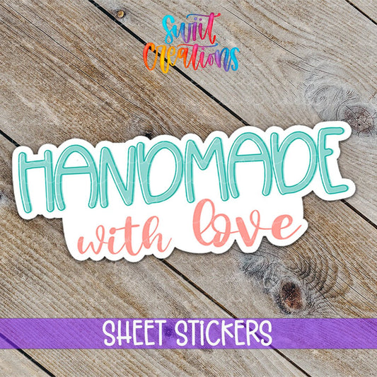 Handmade With Love Sticker | SB64 - Swiit Creations